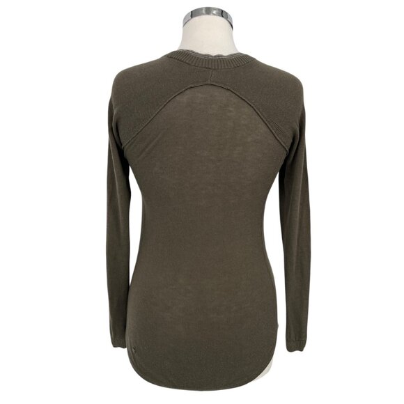 Lululemon Sit in Lotus Merino Wool Sweater Dark Olive Green Size Small - Picture 7 of 11